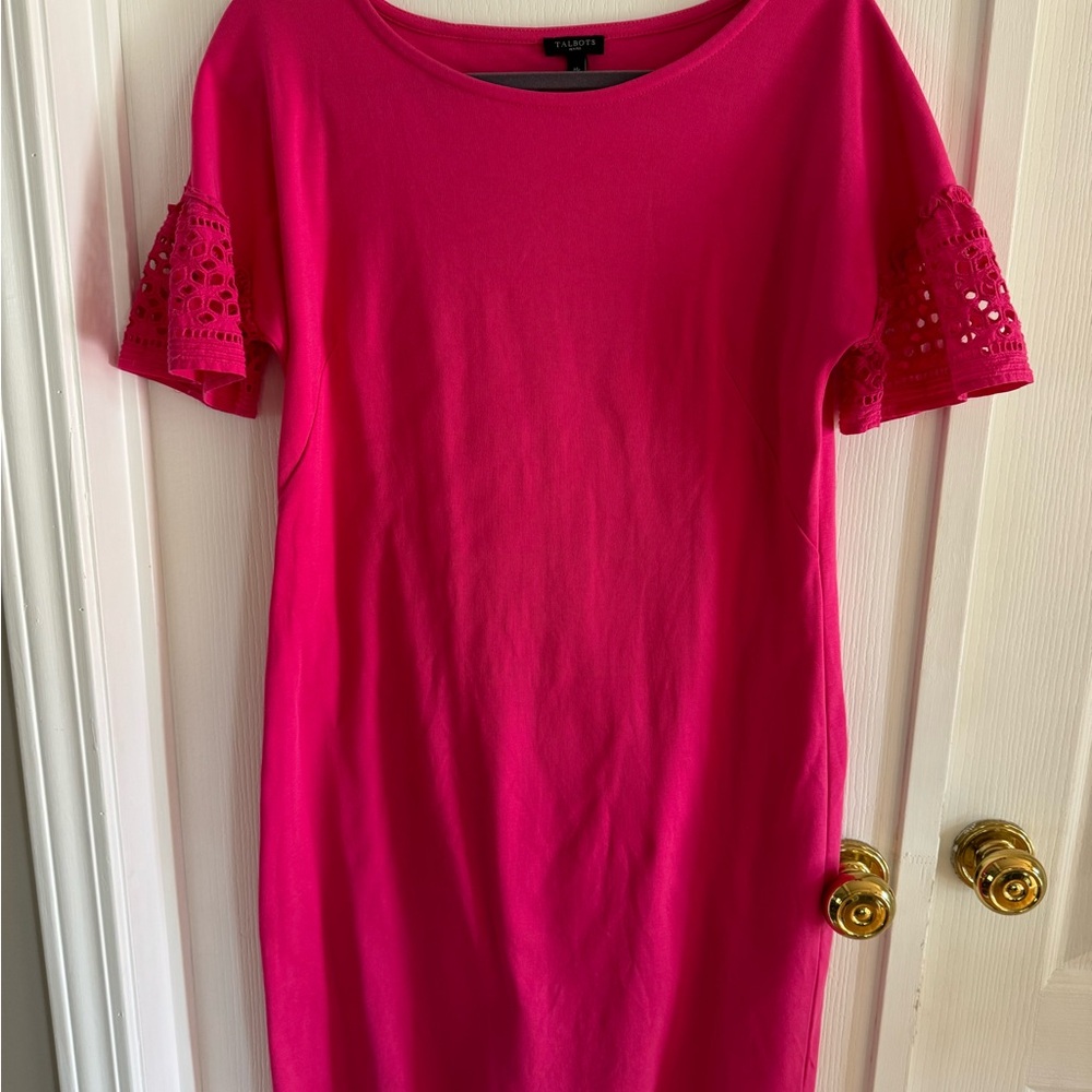 Talbots Pink Mini Dress Elegant and Chic